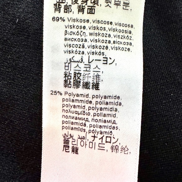 Wolford Jo Mixed Fabric Faux Leather Front Leggings US 14 EU 44 Black Slim - Picture 14 of 15